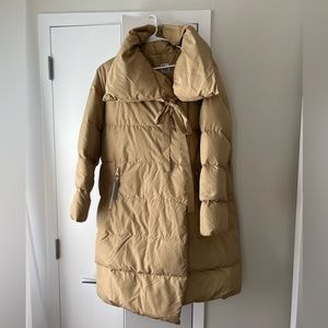 Bacon Asymmetric Down Puffer Coat, size Small